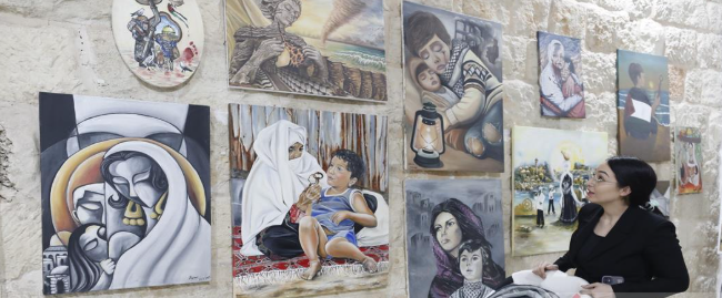 النكبة في (77) لوحة فنية