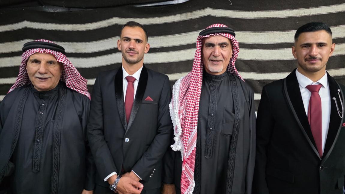 مأدبة عشاء في زفاف عبدالرحمن ومحمد وائل الحياري