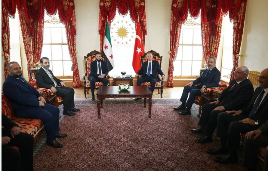 إردوغان يجري محادثات مع الشرع في إسطنبول