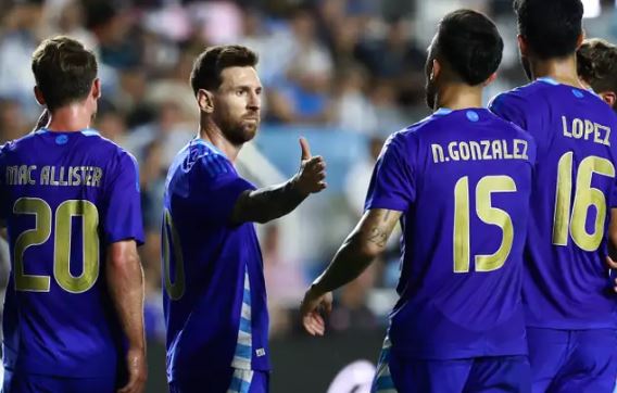ميسي يساهم في اكتساح بورتوريكو وديا