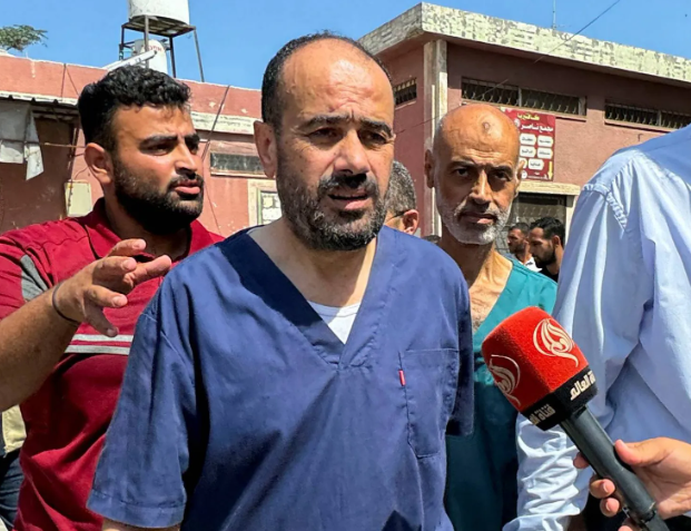 أبو سلمية: غرق قسمي الطوارئ والعمليات بمجمع الشفاء جراء الأمطار الغزيرة 