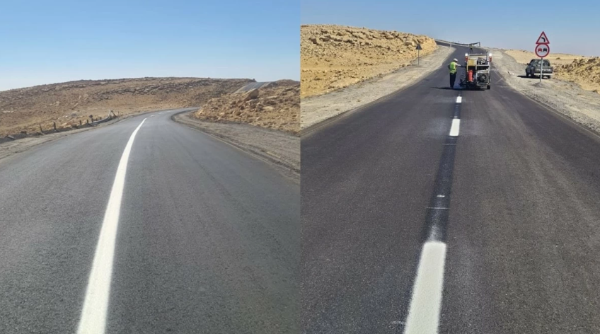 إنهاء صيانة طريق الرصيف الملوكي في معان بكلفة 369 ألف دينار