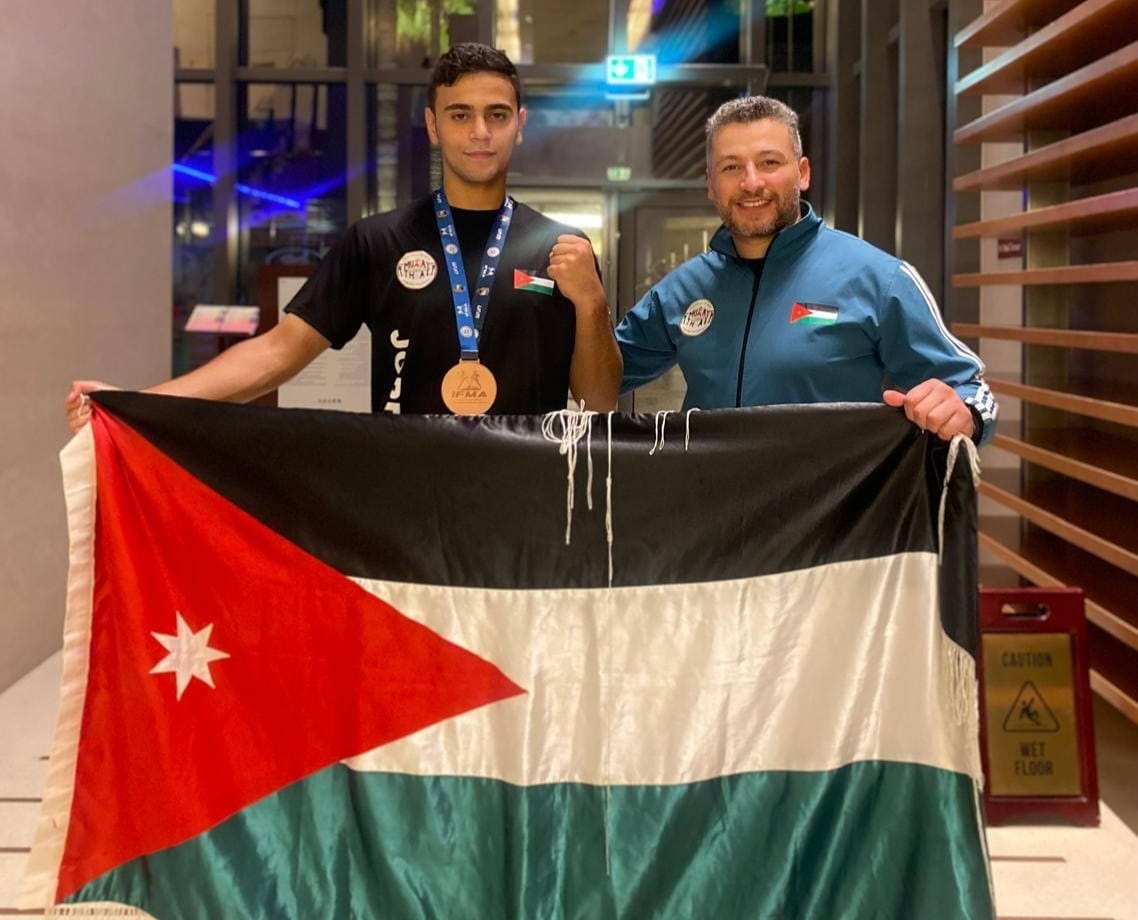 "الزعبي" يفوز بالميدالية البرونزية في بطولة العالم للشباب بالمواي تاي