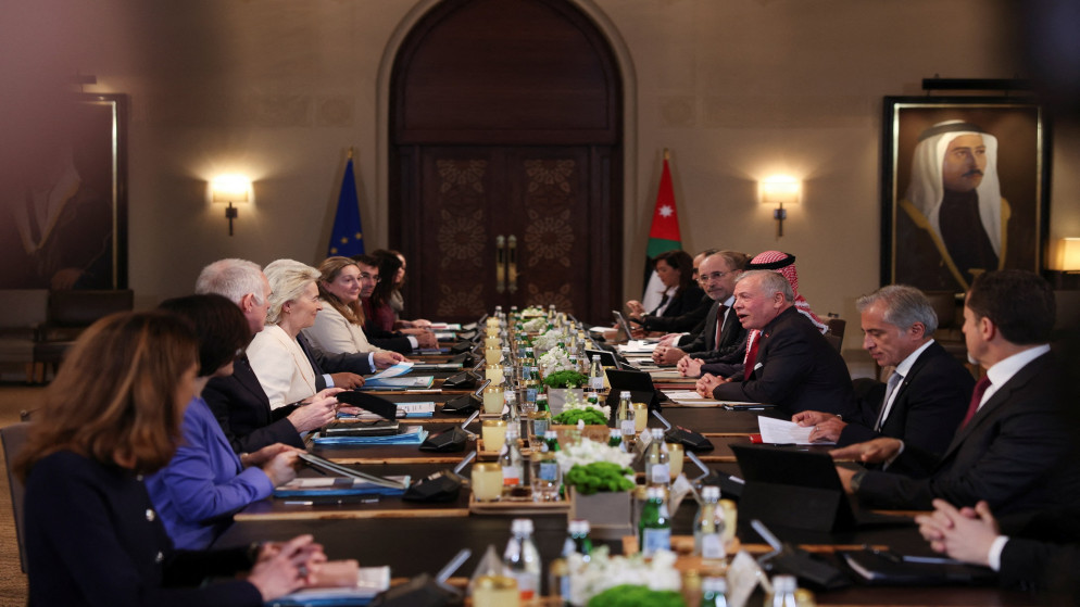 الملك يعقد قمة مع قادة الاتحاد الأوروبي في عمّان