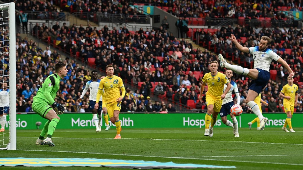 اوكرانيا تسقط بفخ انجبترا وتخسر 2-0 في تصفيات كأس أوروبا 