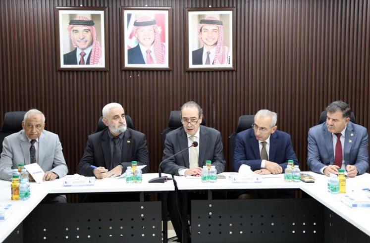 مجلس نقابة المهندسين يلتقي وفد نقابة المهندسين السوريين فرع درعا 