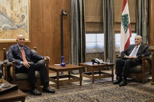 برّاك: الاجتماع مع رئيس مجلس النواب اللبناني "ممتاز"