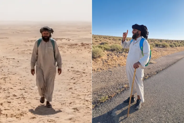 من سوريا إلى مكة ماشيا ..  لماذا اختار عبد الله رحلة تشبه زمن الصحابة؟
