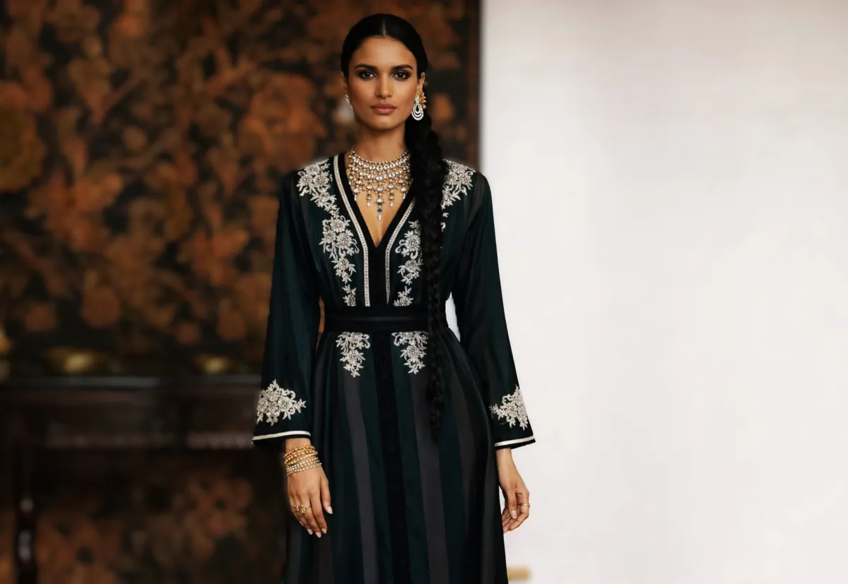 خارج نطاق المواسم ..  القفطان الأسود المطرّز يكتب فصله الخاص في ربيع 2026