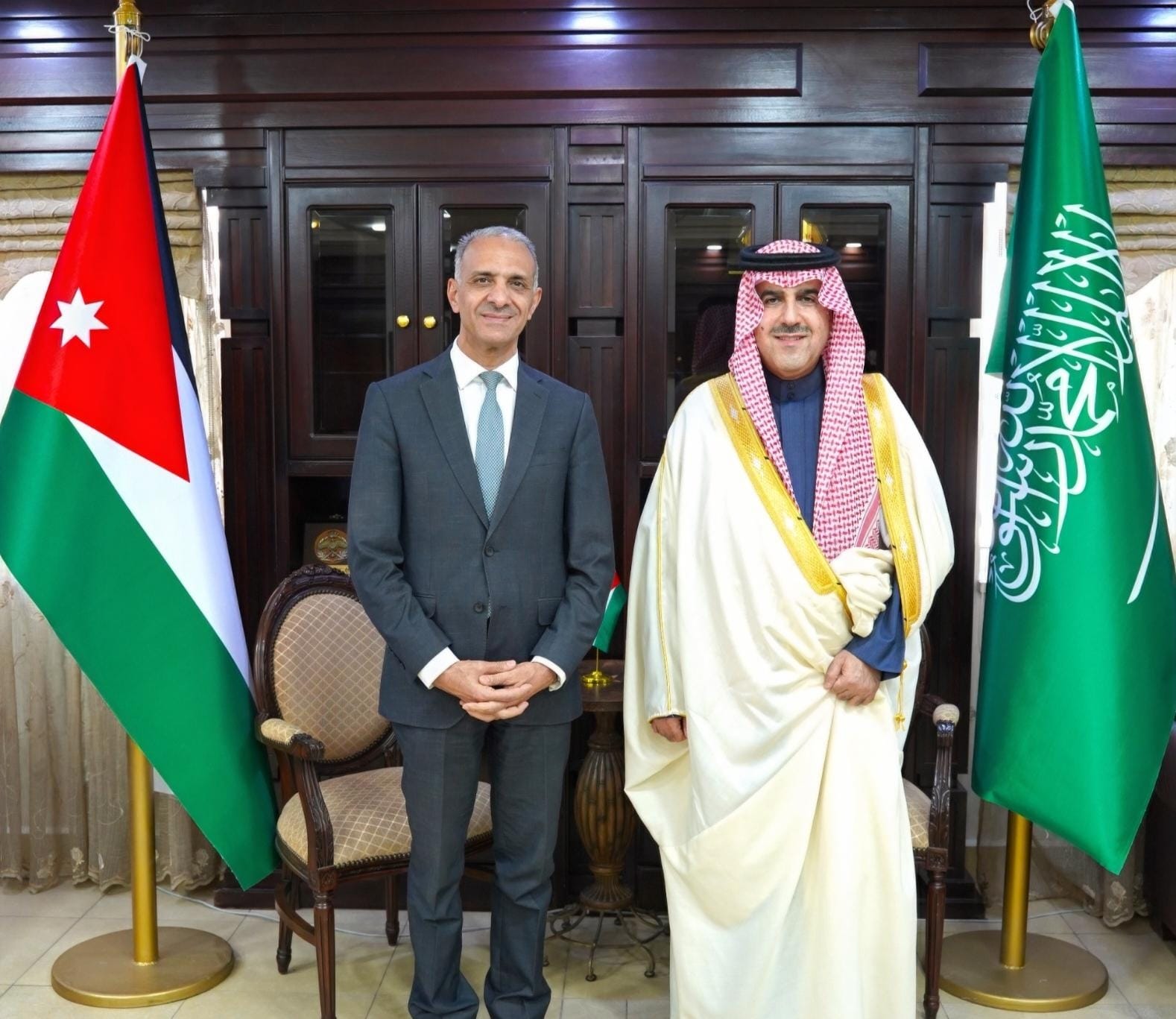 رئيس ديوان المحاسبة يستقبل نظيره السعودي 