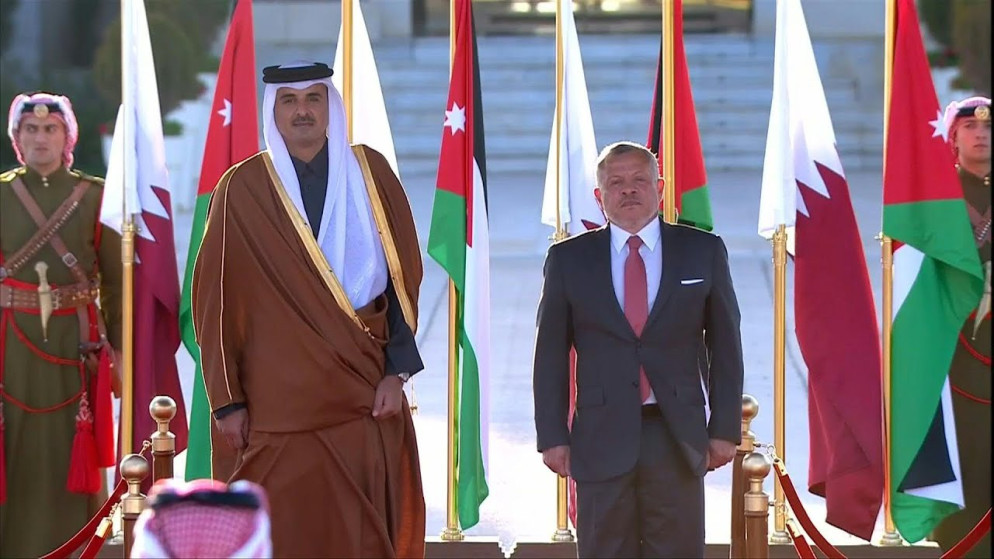 أمير دولة قطر يزور الأردن الأربعاء