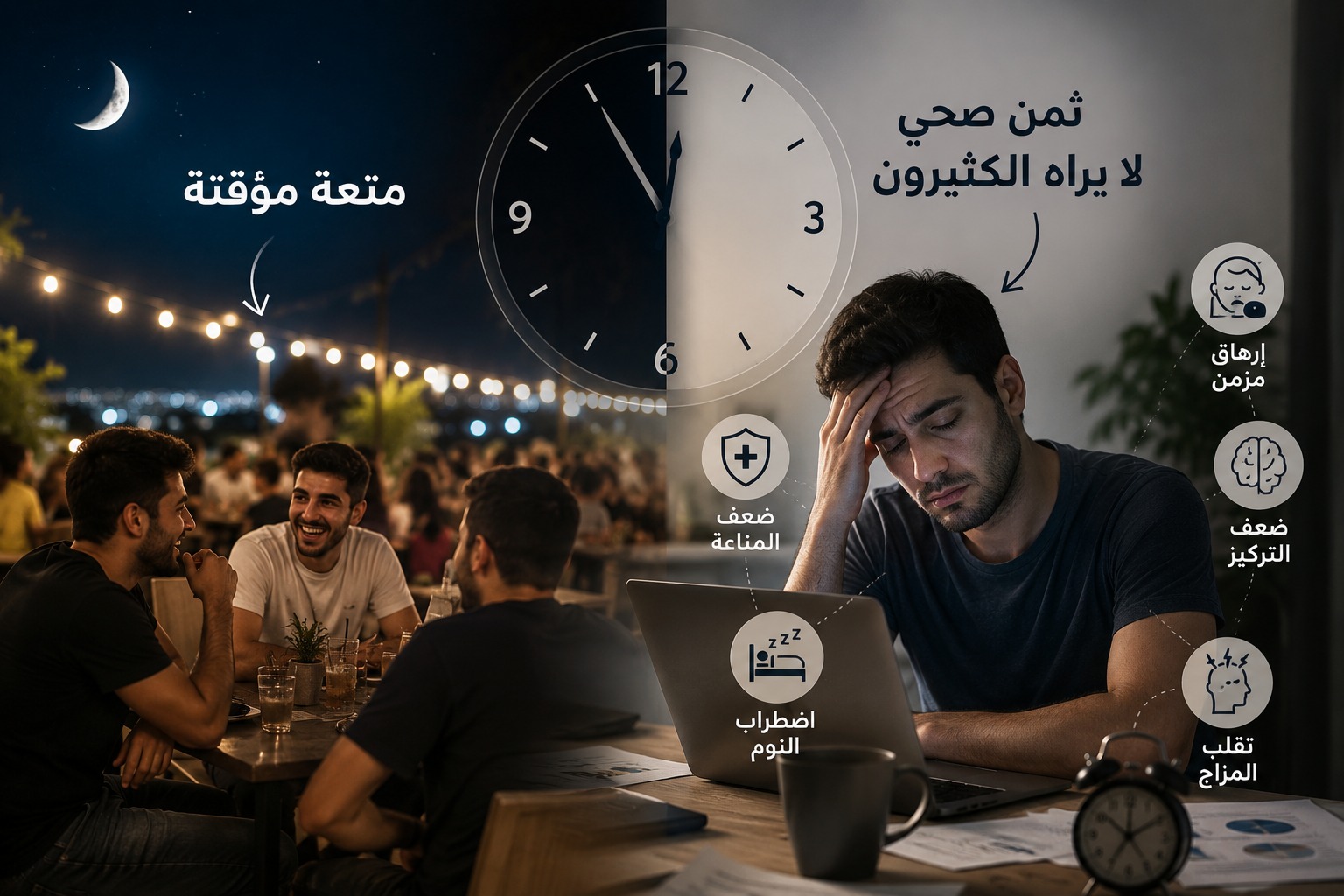 السهر المزمن في الصيف ..  متعة مؤقتة وثمن صحي لا يراه الكثيرون