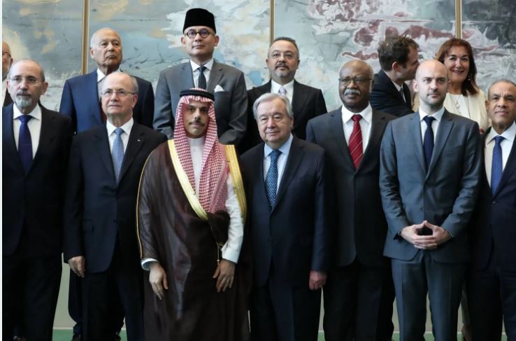 السعودية تدعو الدول الأعضاء في الأمم المتحدة لتأييد الوثيقة الختامية لمؤتمر نيويورك