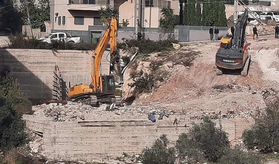 الداخل المحتل: الاحتلال يهدم منزلًا قيد الإنشاء في عارة 