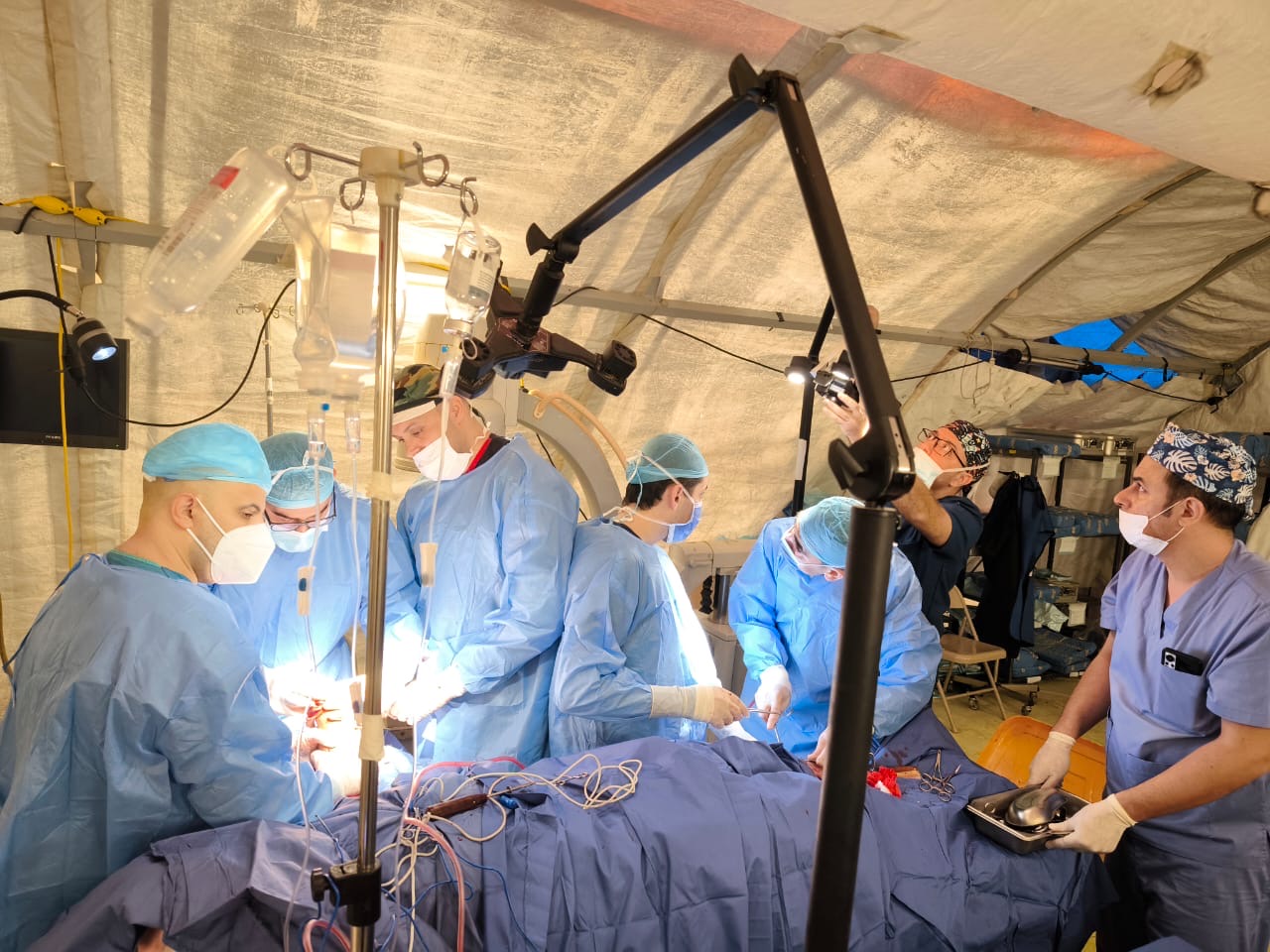 المستشفى الميداني الأردني جنوب غزة /2 يجري عمليات جراحية نوعية
