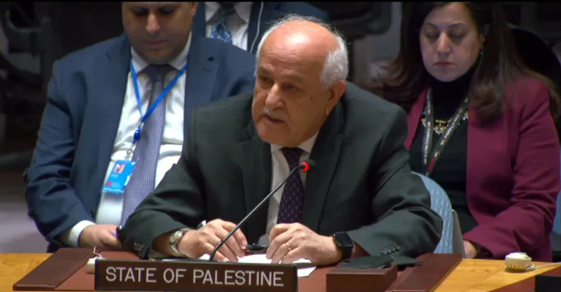 مندوب فلسطين: حرب "إسرائيل" على غزة هدفها إنهاء القضية الفلسطينية  