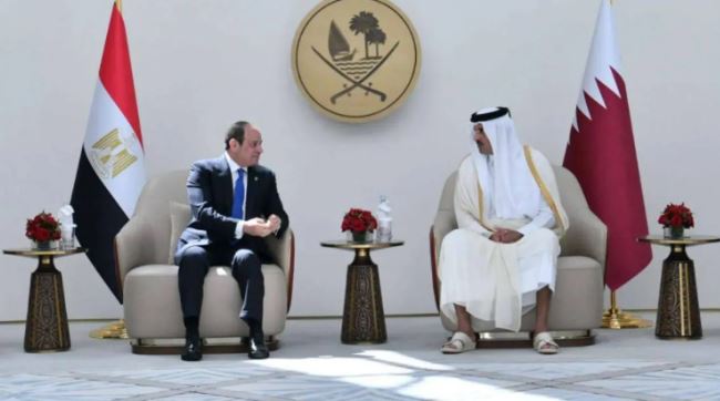 السيسي وأمير قطر يؤكدان ضرورة تشكيل جبهة عربية موحدة لحماية الأمن القومي
