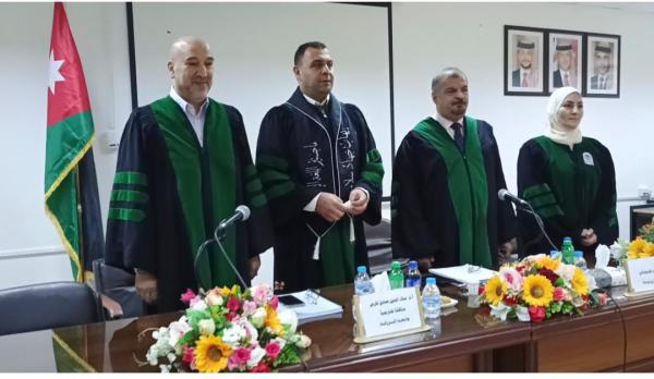 الأستاذ إيهاب سلامة  ..  مبارك الماجستير