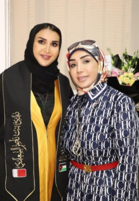 الأستاذة ندى ناصر السعدي  ..  مبارك الماجستير