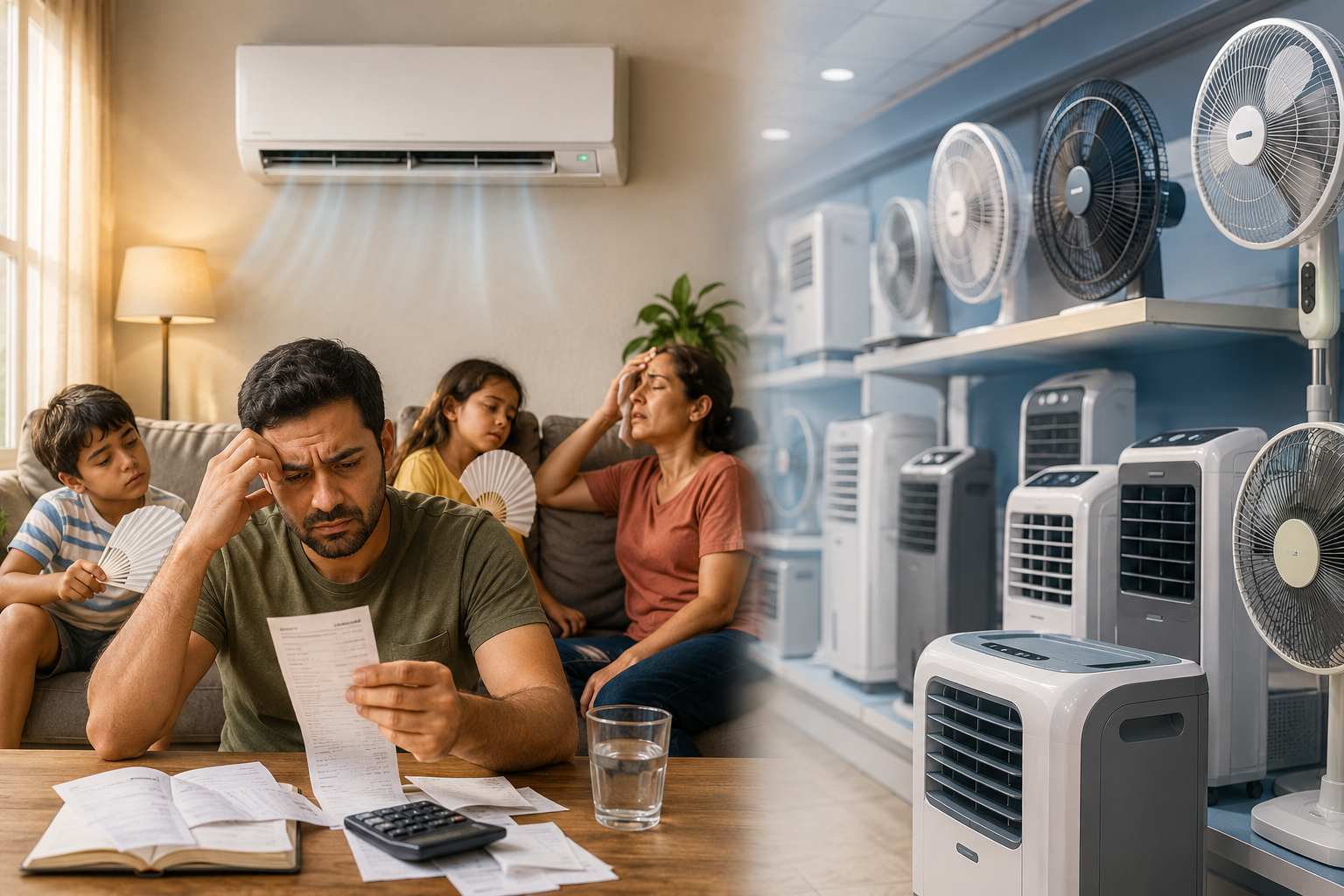 المكيفات والمراوح ترتفع مبيعاتها مع موجات الحر ..  كيف أثرت على إنفاق الأسر؟