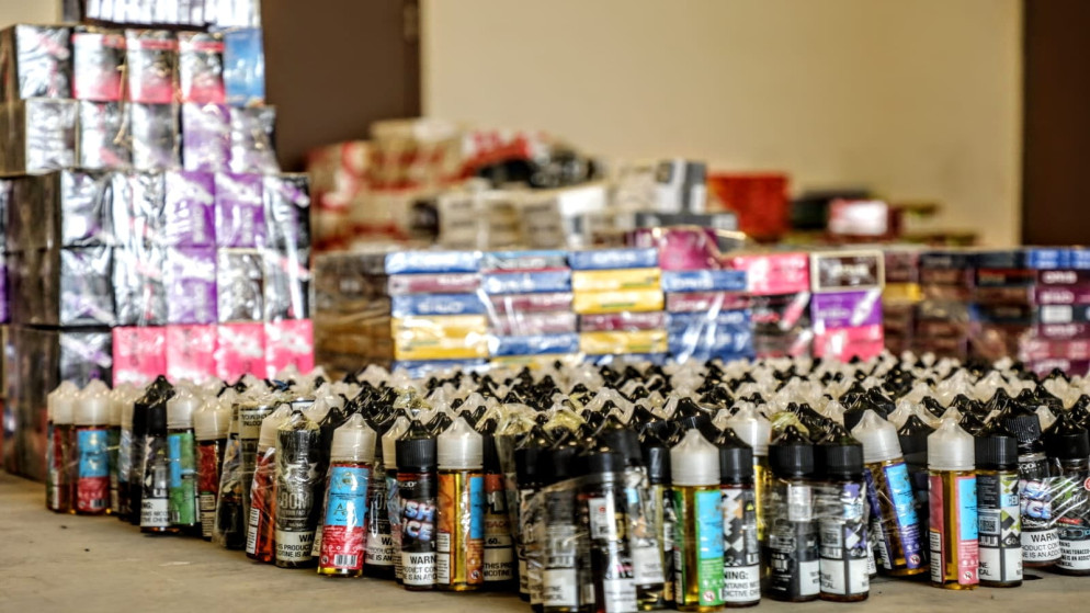 ضبط كميات كبيرة من الجوس والمعسل والدخان المقلد