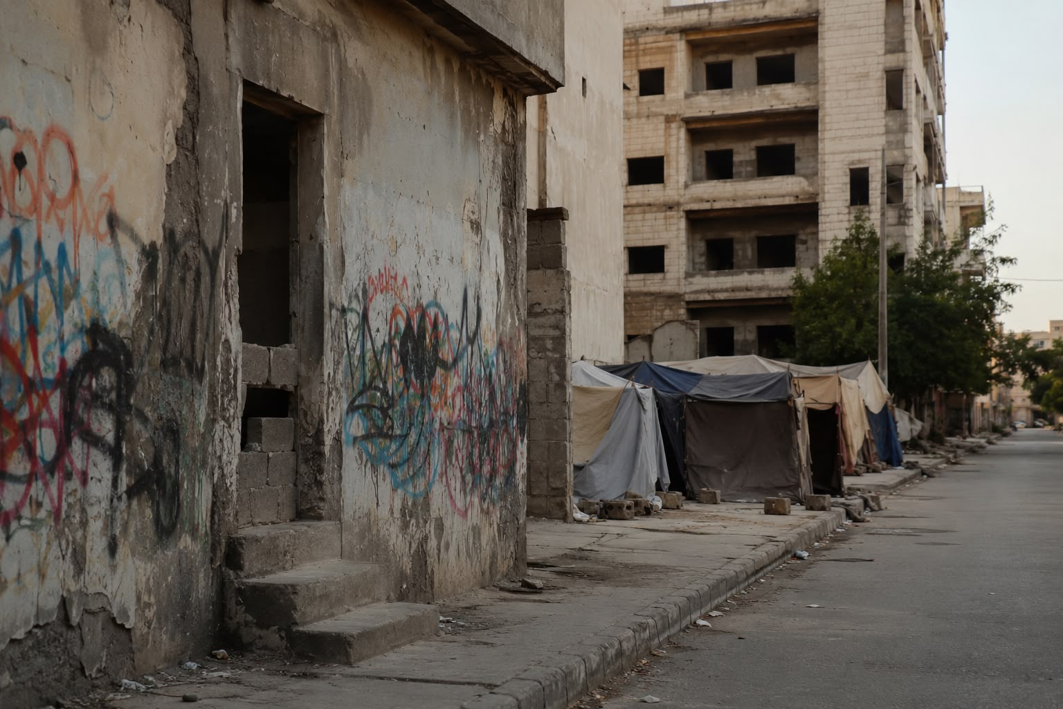 مطالبات بإزالة الخرابيش والخيام العشوائية وتأمين المباني المهجورة