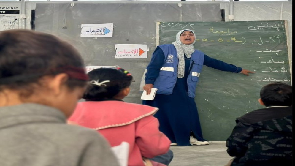 الأونروا: 68 ألف طفل يتلقون التعليم في مساحات مؤقتة بغزة و300 ألف يستخدمون التعلم الذاتي