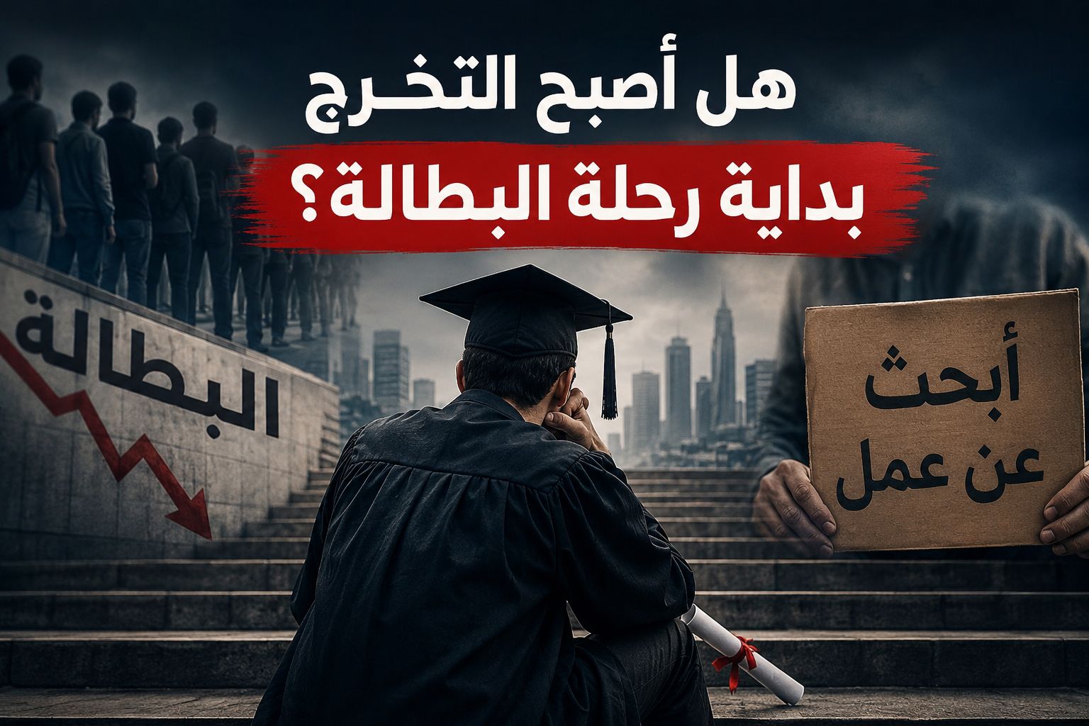 هل أصبح التخرج بداية رحلة البطالة؟
