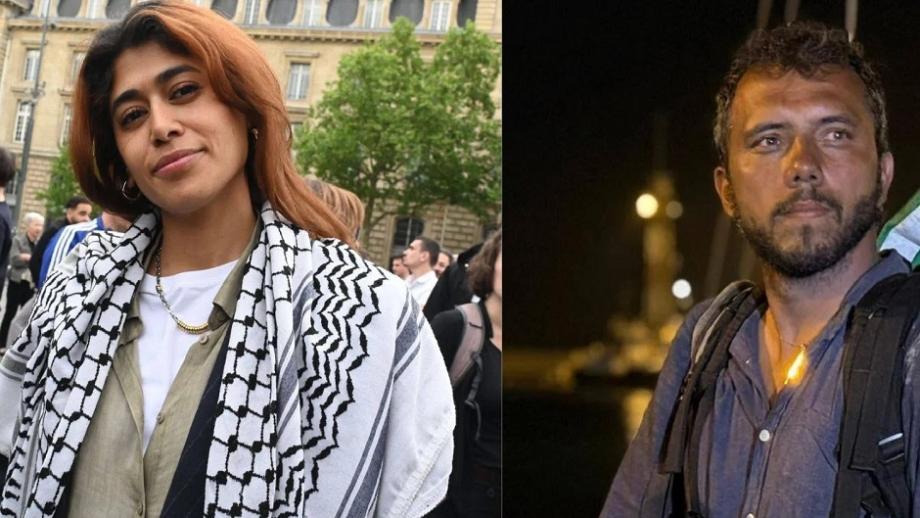 الاحتلال يعزل تياغو أفيلا وريما حسن عن بقية نشطاء سفينة "مادلين" 