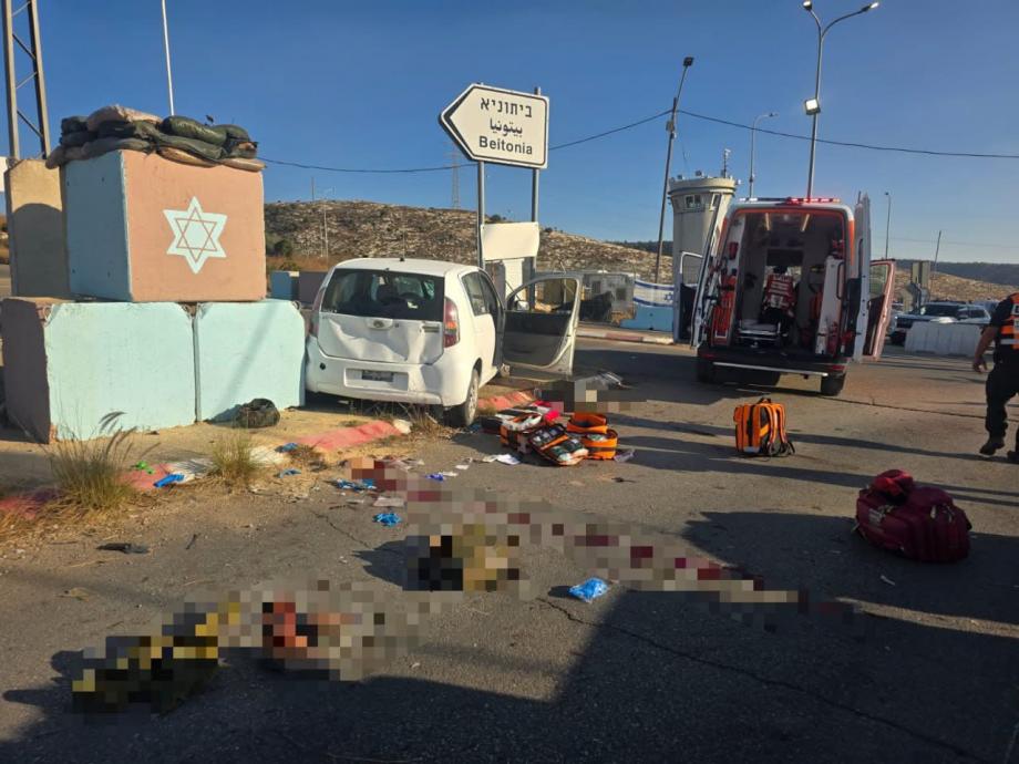 استشهاد المنفذ ..  إصابة جندي في عملية دهس غرب رام الله  