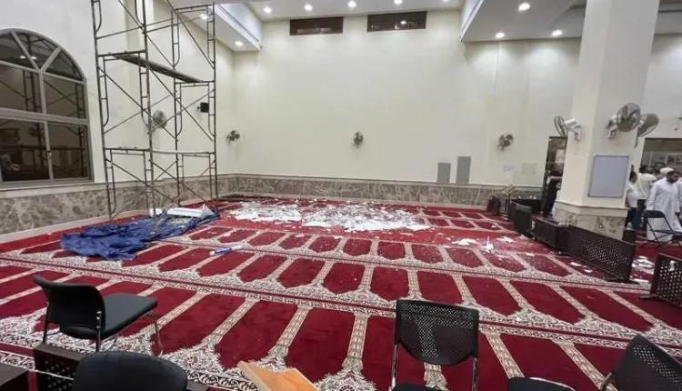 سقوط جزء من سقف مسجد على شخصين في مادبا 