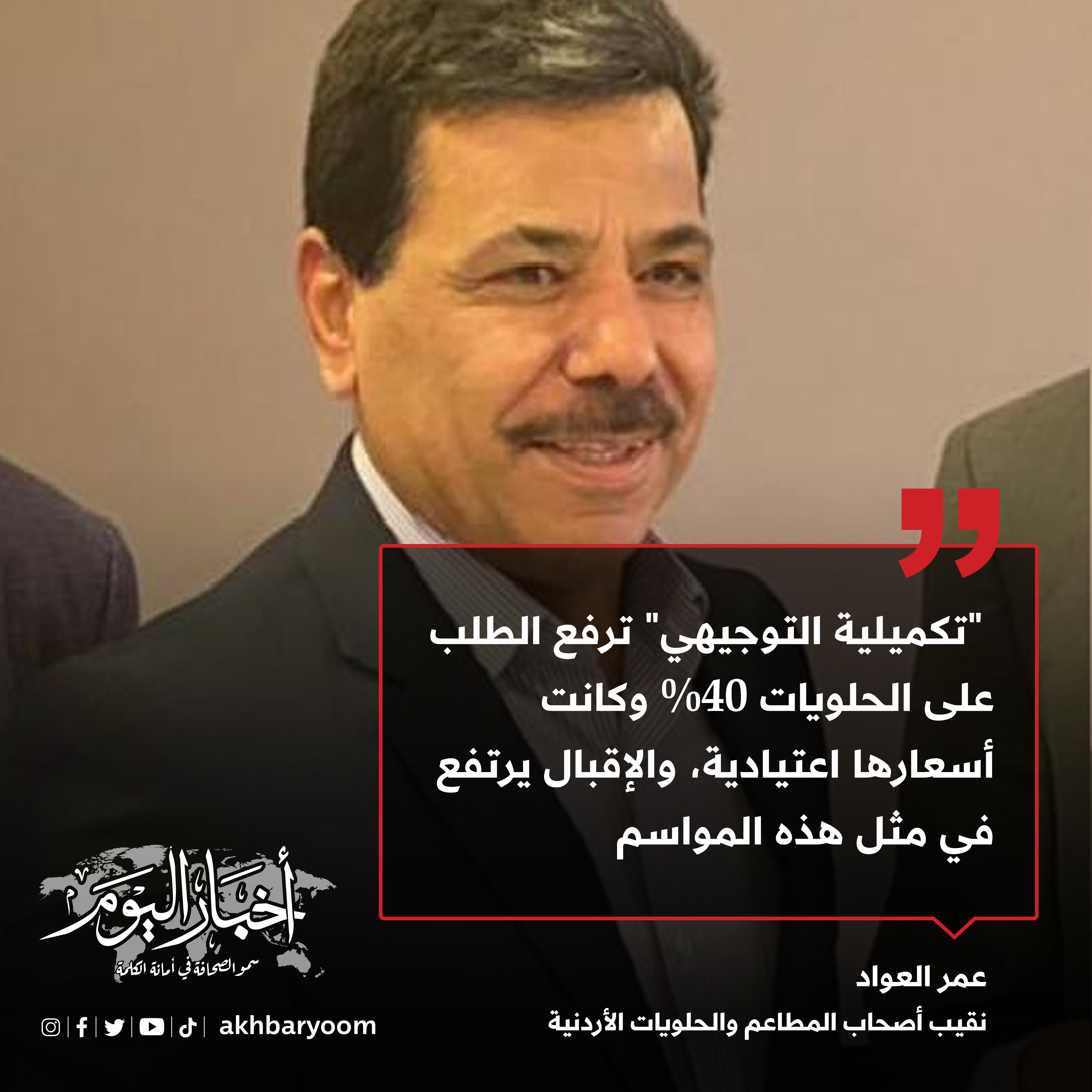 نقابة الحلويات: "تكميلية التوجيهي" ترفع الطلب على الحلويات 40%
