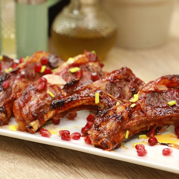 صينية ريش بدبس الرمان