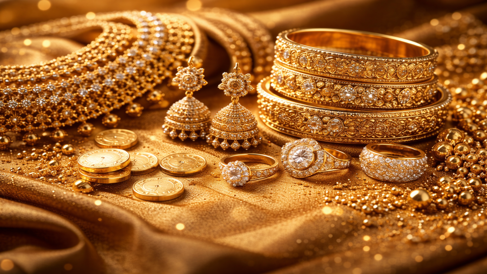 انخفاضاً حاداً في أسعار الذهب في السوق  المحلية الاثنين