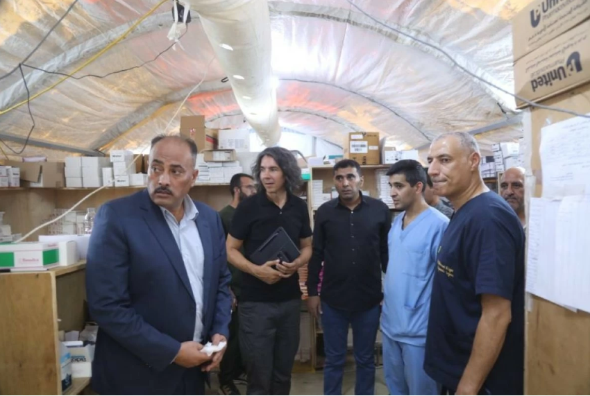 وفد من منظمة أطباء بلا حدود يزور المستشفى الميداني الأردني غزة /7