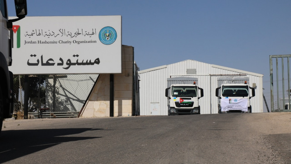 قافلة مساعدات أردنية جديدة من 50 شاحنة إلى غزة