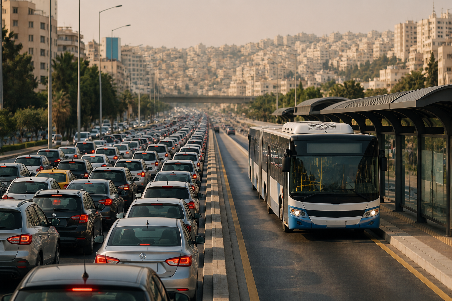 رغم تطوير النقل العام ..  السيارة الخاصة ما تزال الخيار الأول للأردنيين 