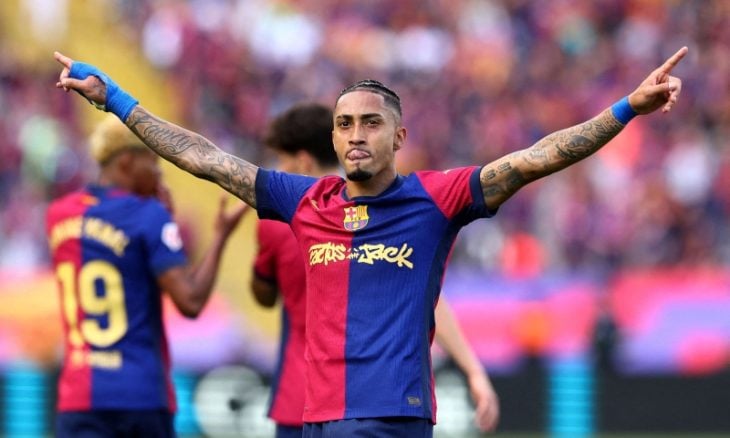 توهج رافينيا مفتاح برشلونة نحو تتويجه الوشيك بلقب الدوري الإسباني