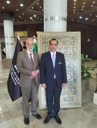 السفير القضاة يزور الوفد الاردني المشارك في معرض دمشق الدولي للكتاب 