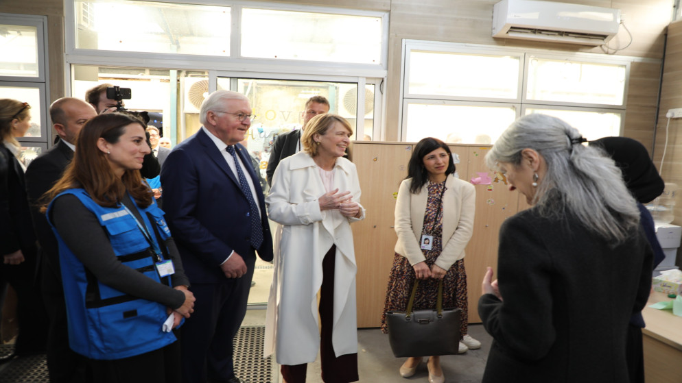 الرئيس الألماني يزور مركز المفوضية السامية لشؤون اللاجئين في عمان