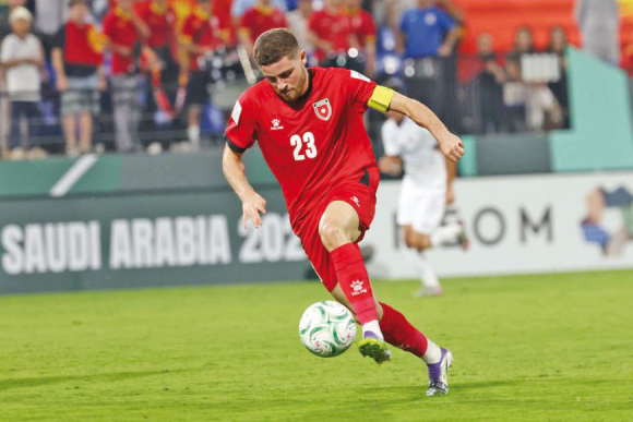 اختيار العزايزة ضمن نجوم كأس آسيا لكرة القدم تحت 23 عاما