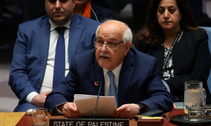 سفير فلسطين بمجلس الأمن ينفجر بالبكاء أثناء حديثه عن معاناة غزة - فيديو 