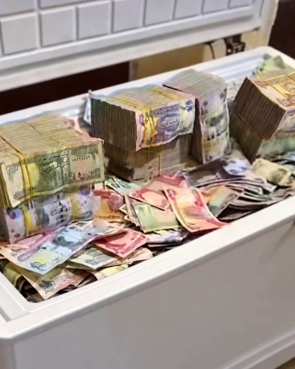 العثور على مدخرات معلمة داخل ثلاجة بعد وفاتها بالعراق