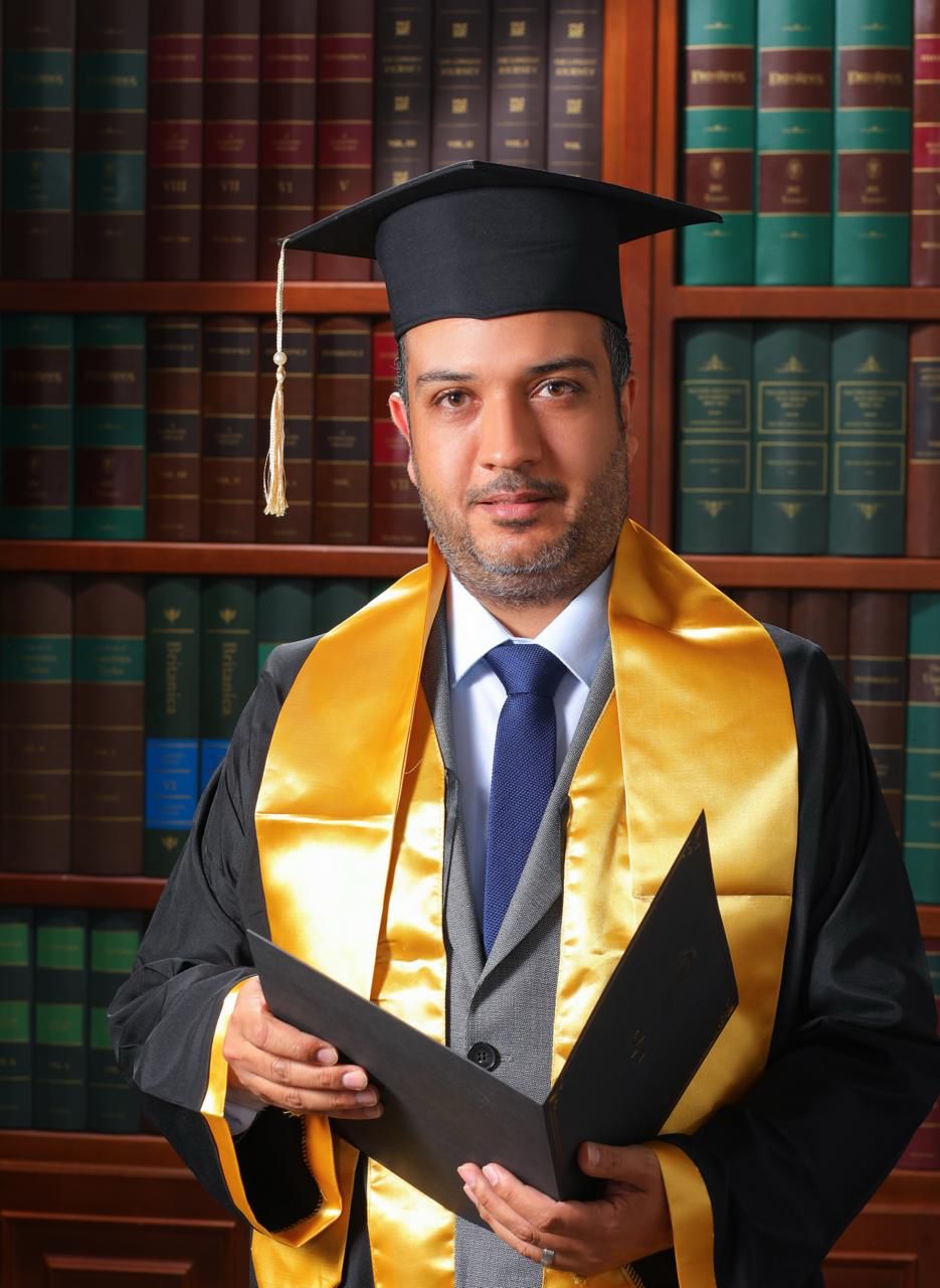 زياد جلال الحنفي  ..  مبارك الدكتوراه