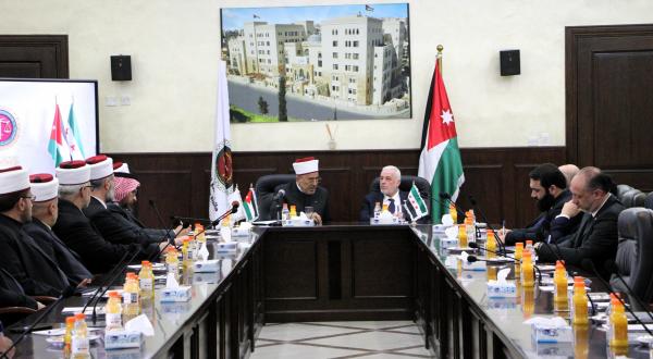 قاضي القضاة يستقبل وزير الأوقاف السوري