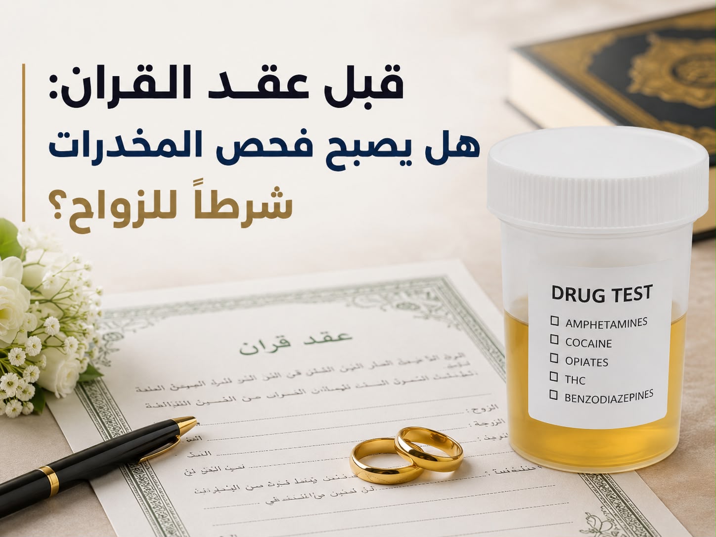 قبل عقد القران: هل يصبح فحص المخدرات شرطاً للزواج؟