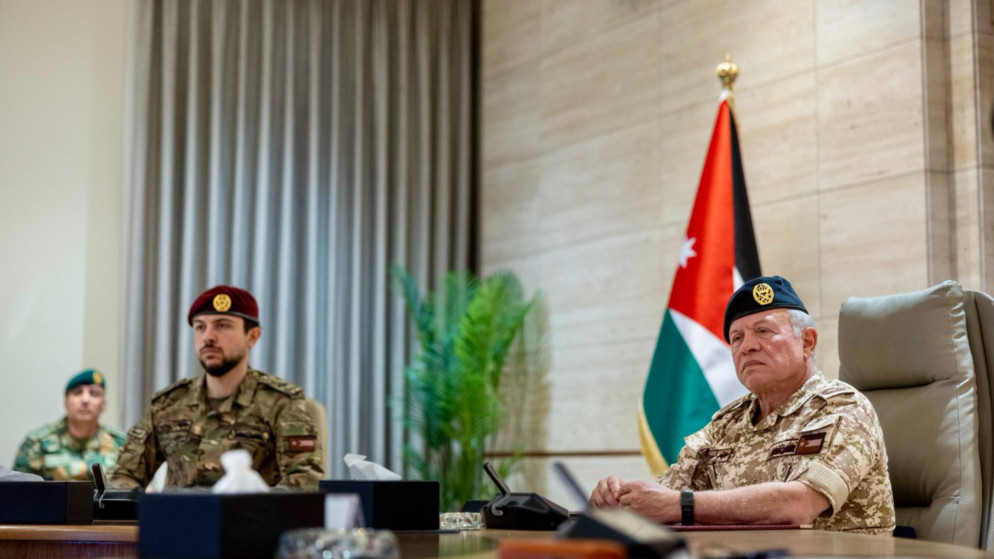 الملك من القيادة العامة للقوات المسلحة: الأردن آمن وسيبقى كذلك