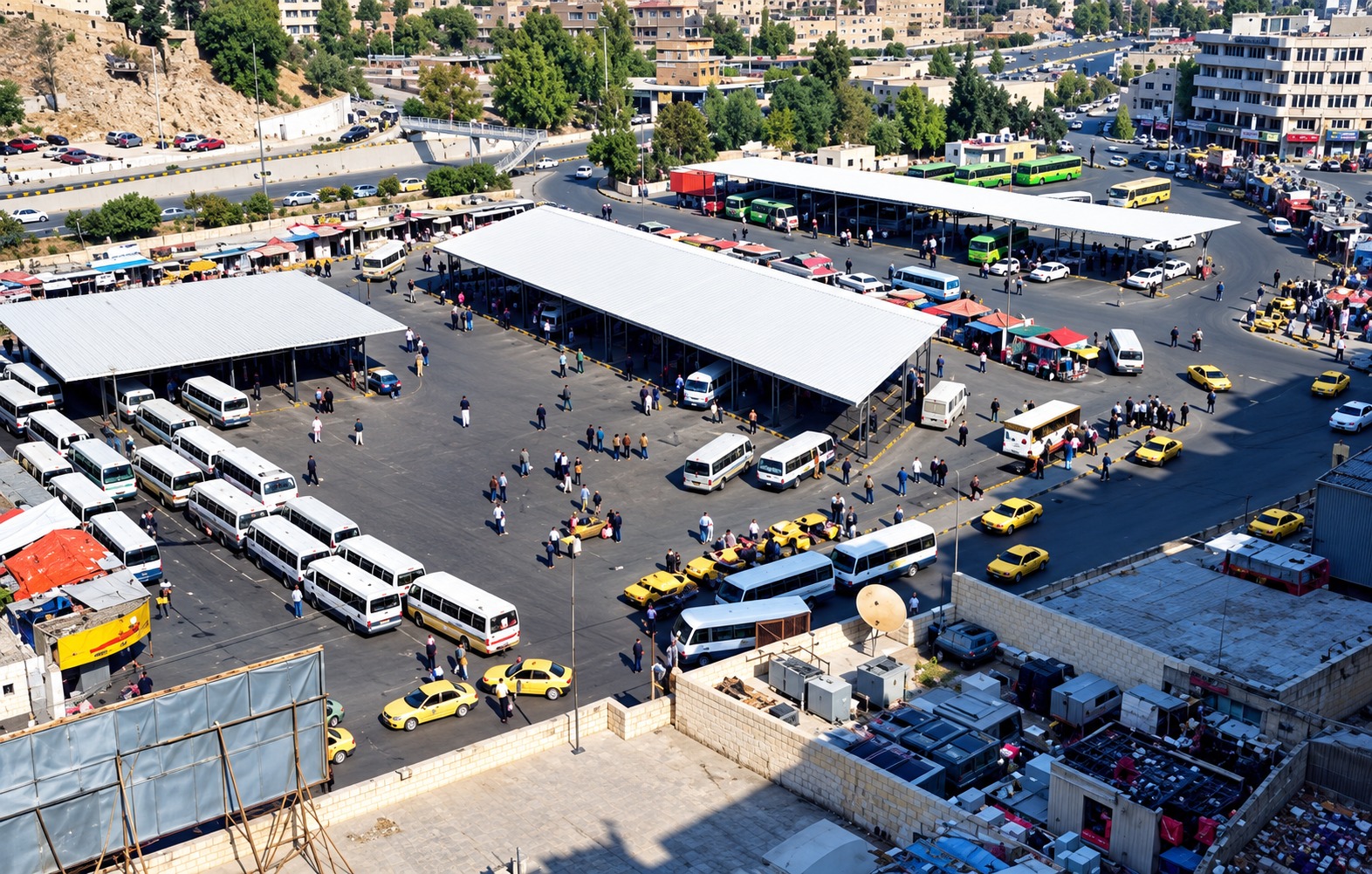 86 محلًا متأثرًا بمشروع الباص السريع في مجمع رغدان المحطة ..  أين البديل للتجار؟