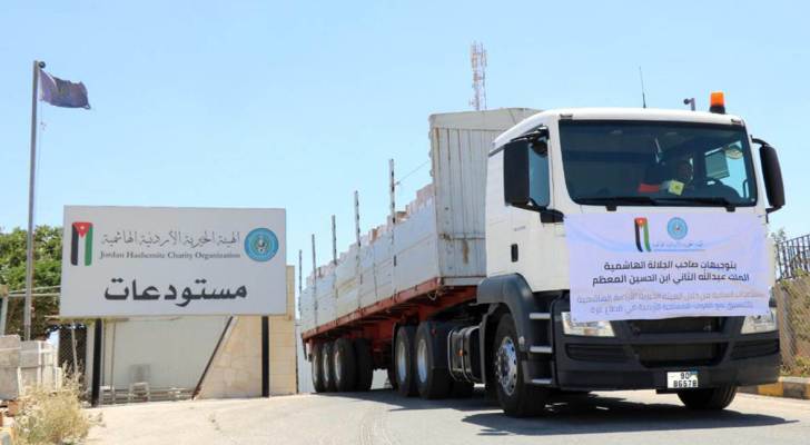 "الخيرية الهاشمية": دخول كميات كبيرة من أكياس الطحين إلى قطاع غزة