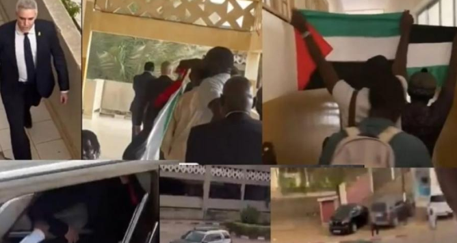 طلاب سنغاليون يطردون السفير "الإسرائيلي" احتجاجًا على الإبادة في غزة 